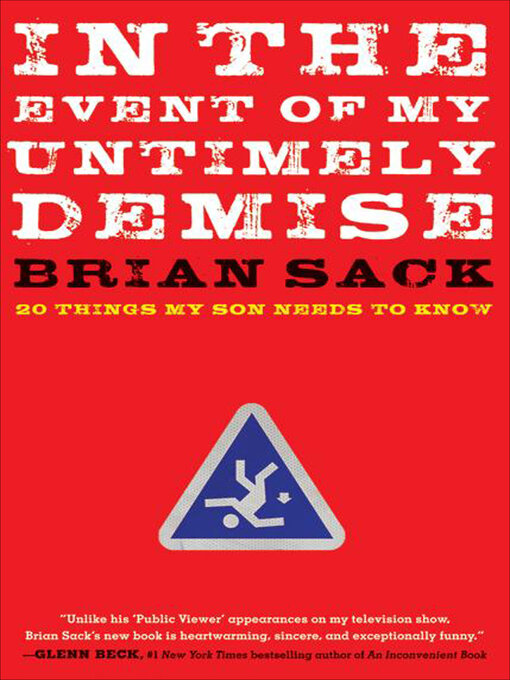 Title details for In the Event of My Untimely Demise by Brian Sack - Available